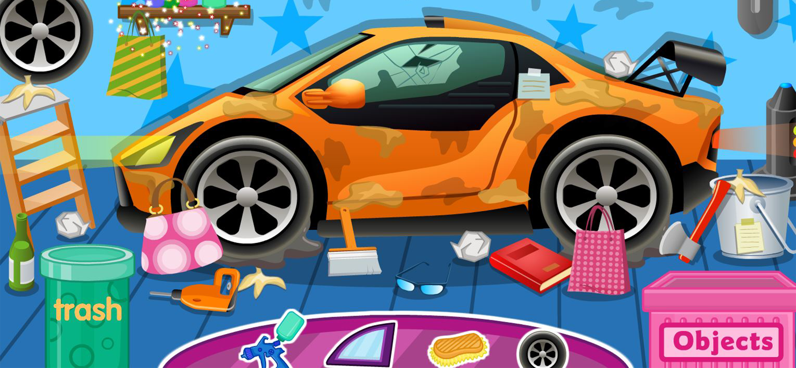 Clean up car wash game