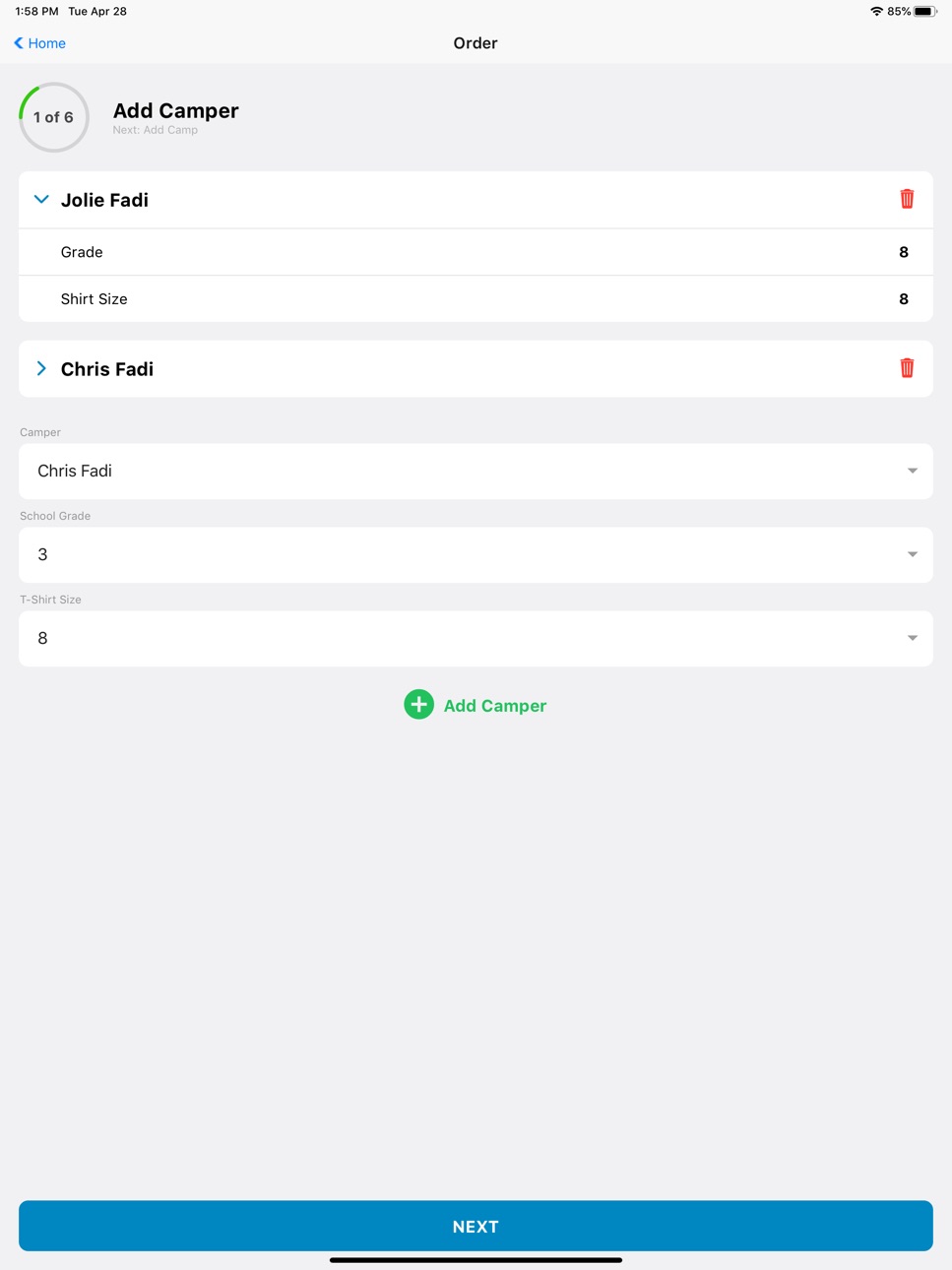 iPad screenshot