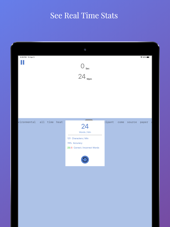 Screenshot #6 pour Jeu de test de dactylographie