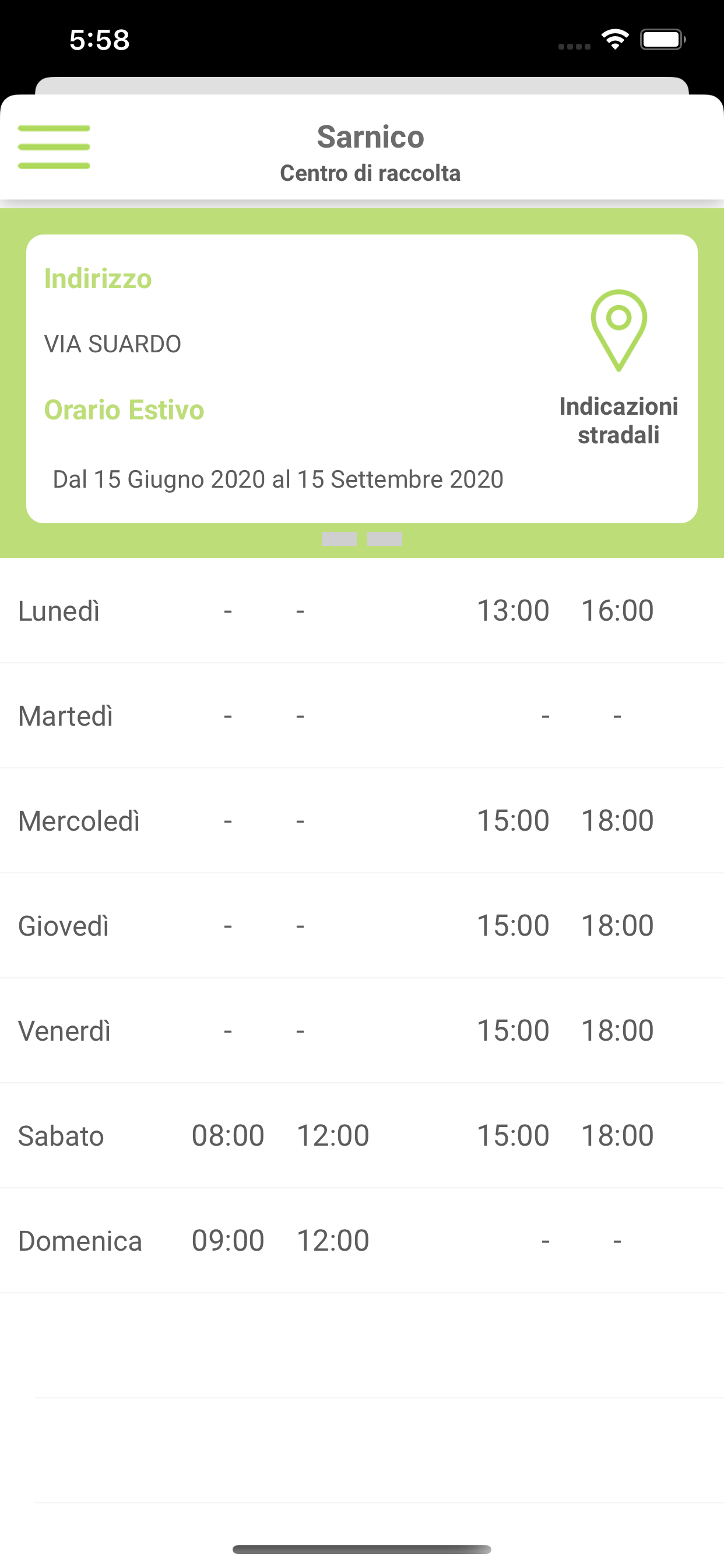 Rumentologo - Servizi Comunali