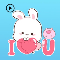 Animated Bunny And Little Pig