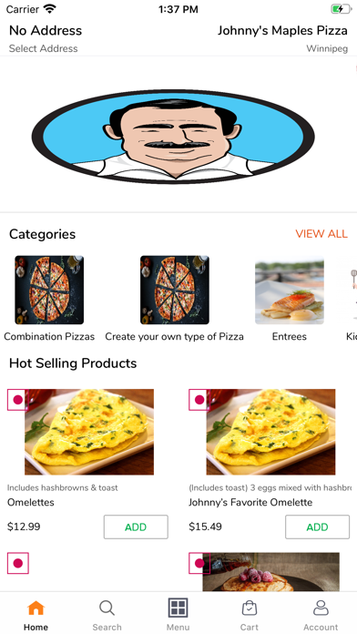 Screenshot #1 pour Johnny's Pizza