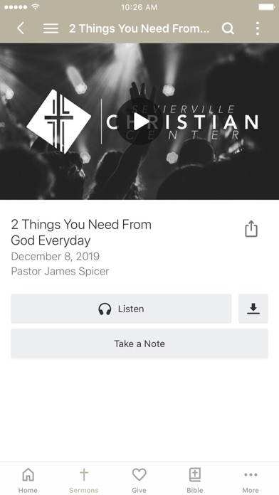 Sevierville Christian Center Screenshot