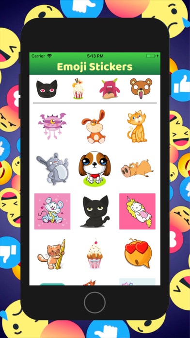 Screenshot #1 pour Emoji Face Stickers