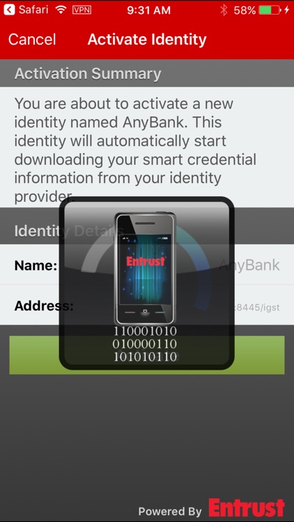 Entrust IG Mobile Smart Cred screenshot-3