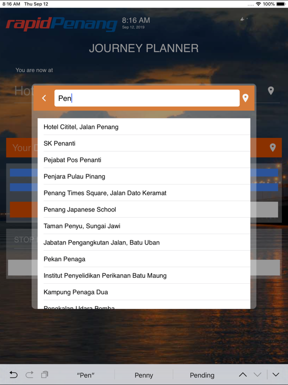 Screenshot #6 pour Rapid Penang Journey Planner