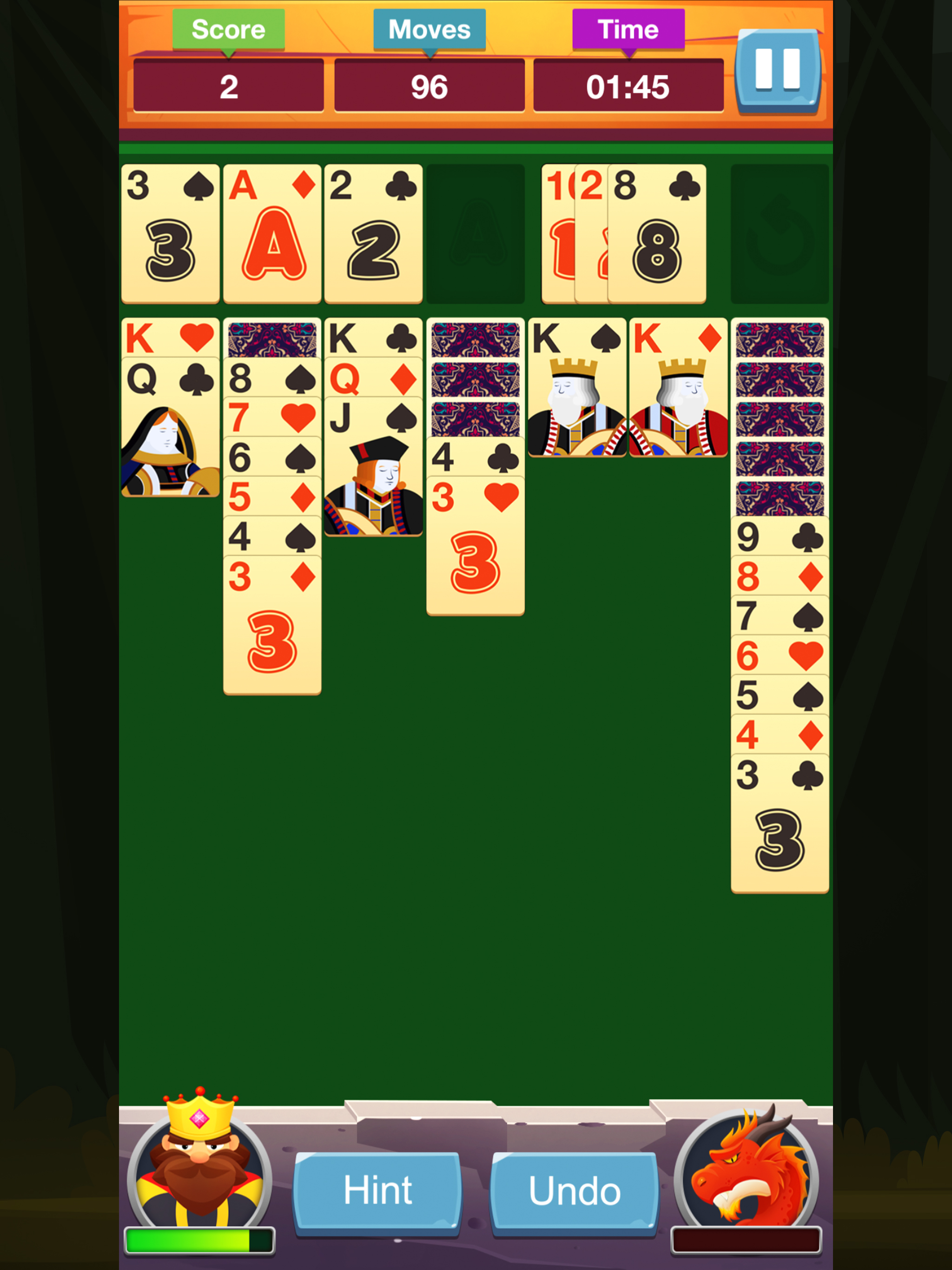 Solitaire: King vs Dragon