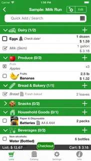 shopping pro (grocery list) iphone screenshot 1