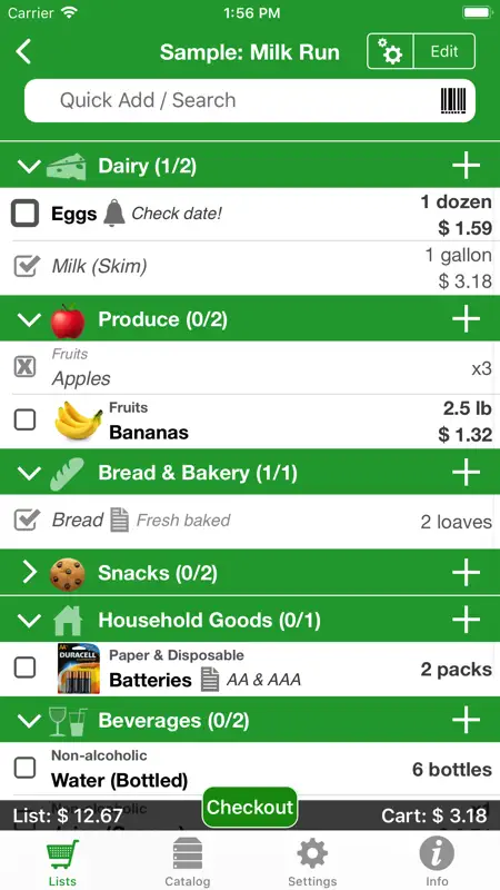 Shopping Pro (Grocery List) screenshot 1 of 5
