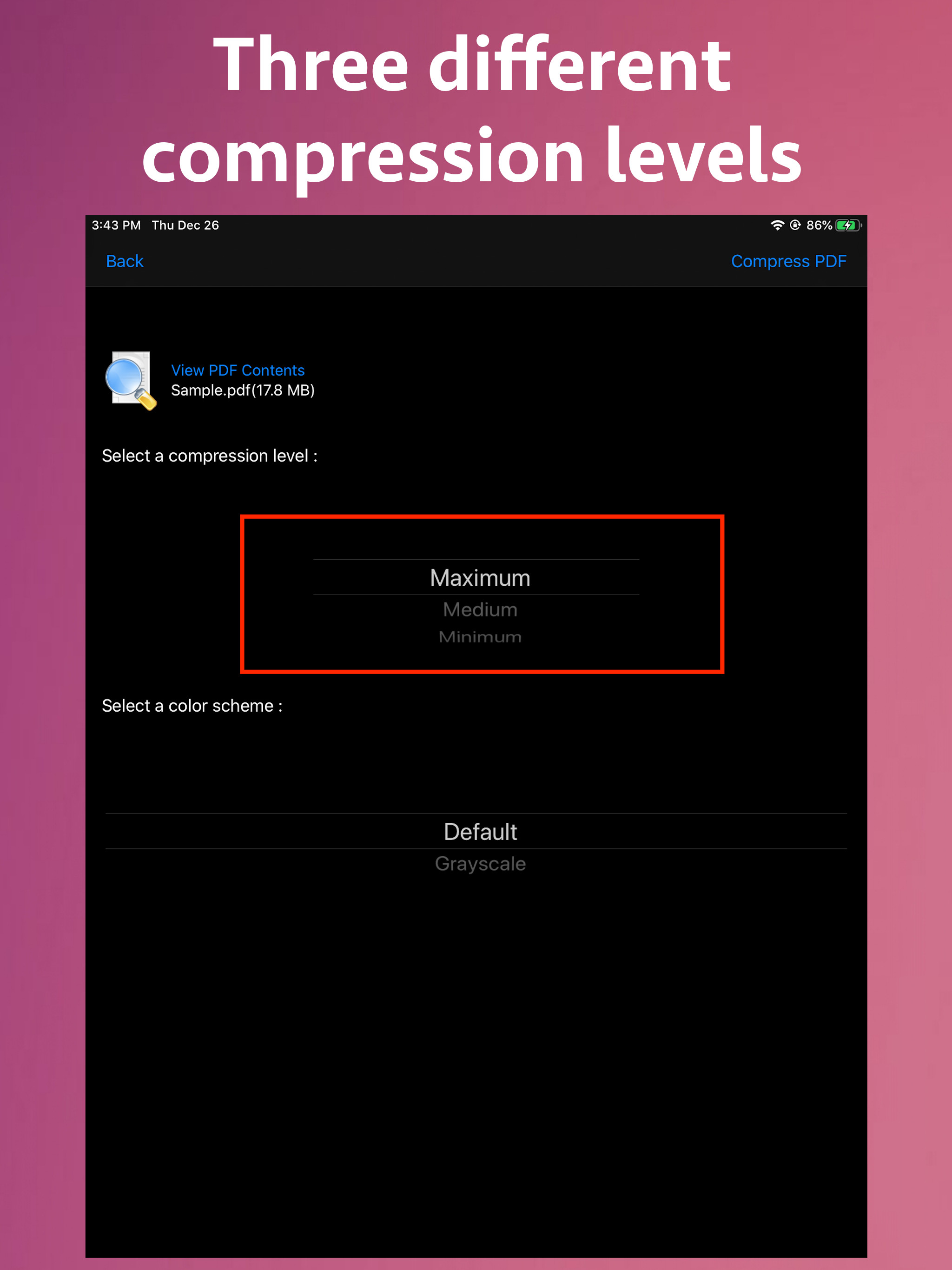 PDF Size Compressor screenshot 8