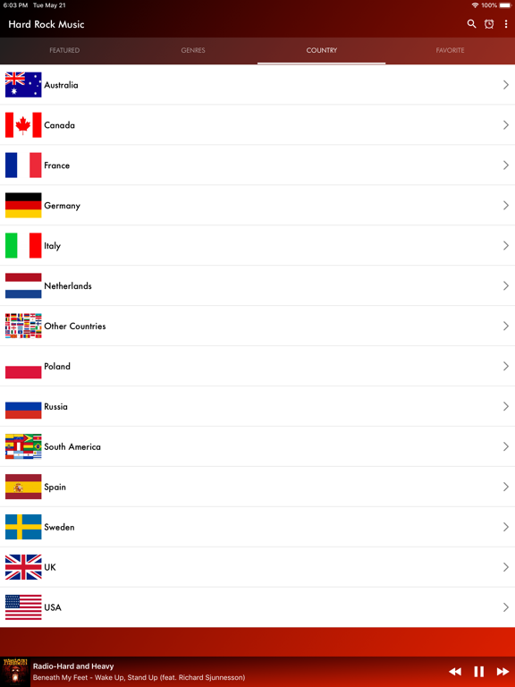 Hard Rock Music iPad screenshot 4 - Music app