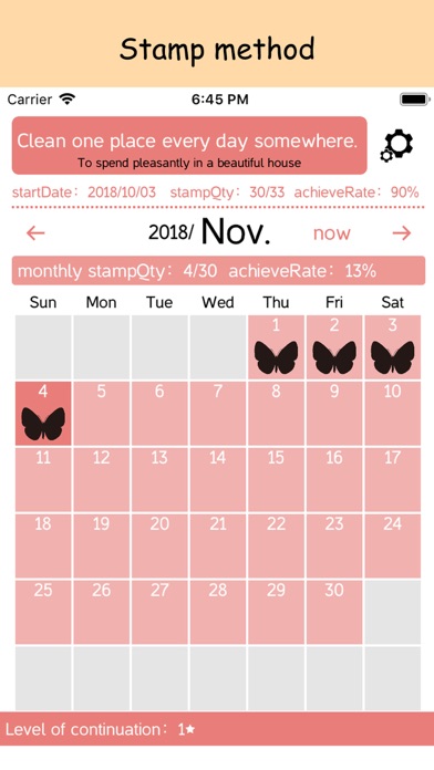 Continuing calendar screenshot 2