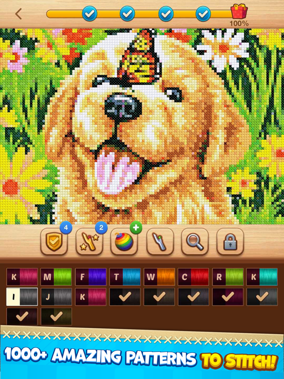 CROSS-STITCH: COLORING BOOK на iPad