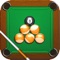 A billiards competitive game, you can touch the screen and hit the ball into the bag