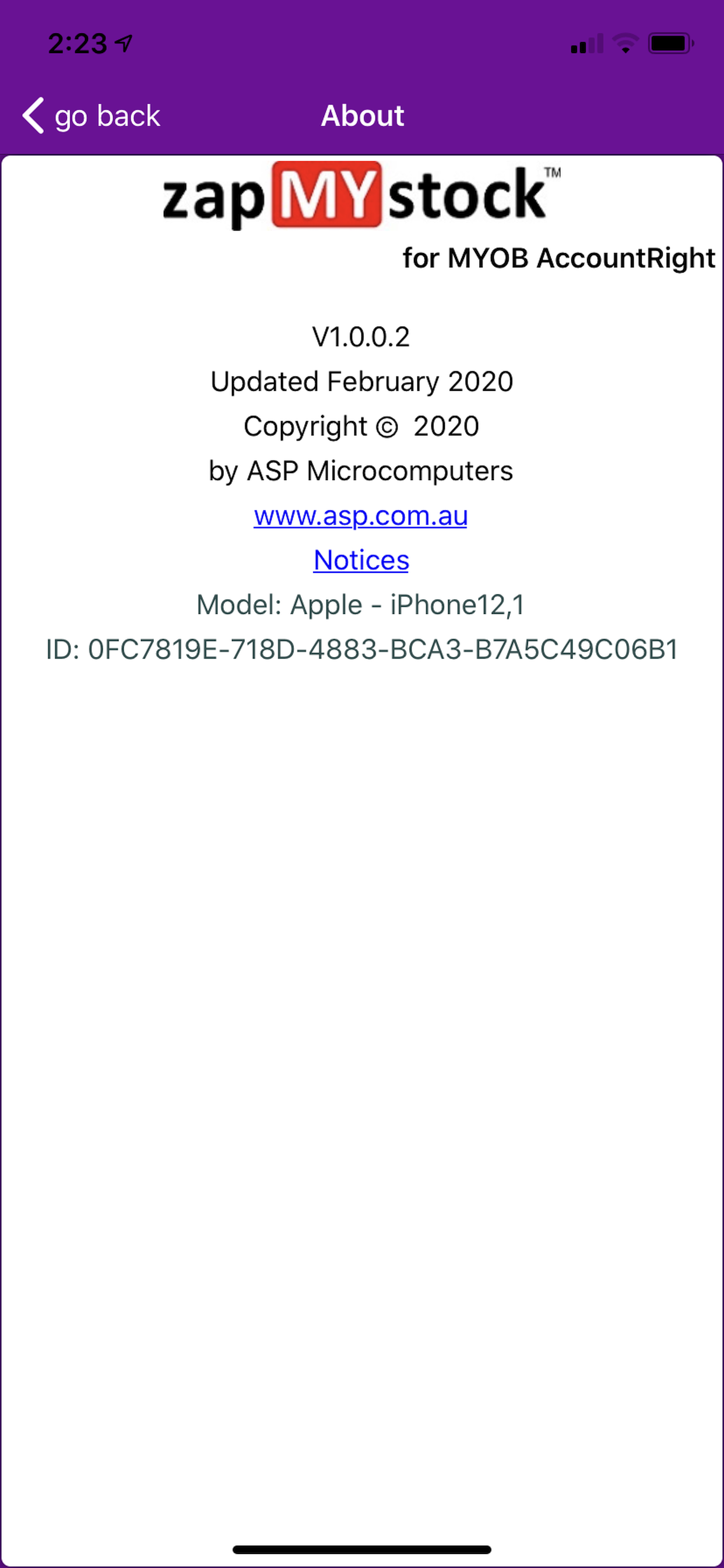 zapMYstock for MYOB