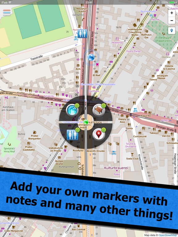 Benches iPad screenshot 4 - Navigation app