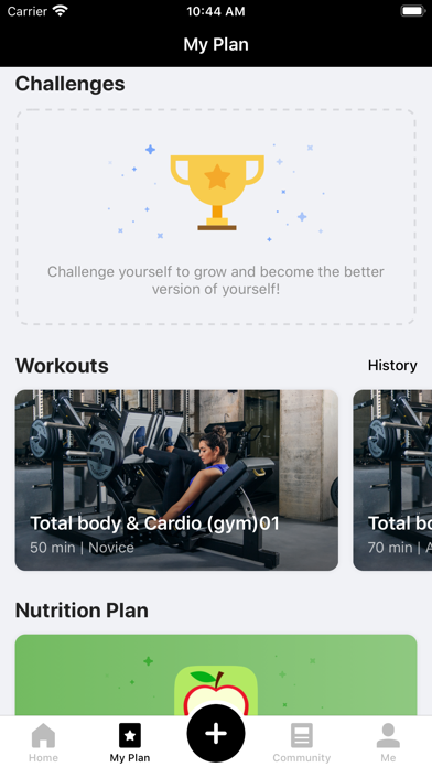 Oakwood Athletic Club App Screenshot