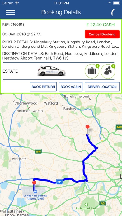 Minicabs.co.uk Screenshot 2 - AppWisp.com Minicabs.co.uk Screenshot 2 - AppWisp.com