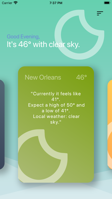 B & O Weather App screenshot 2