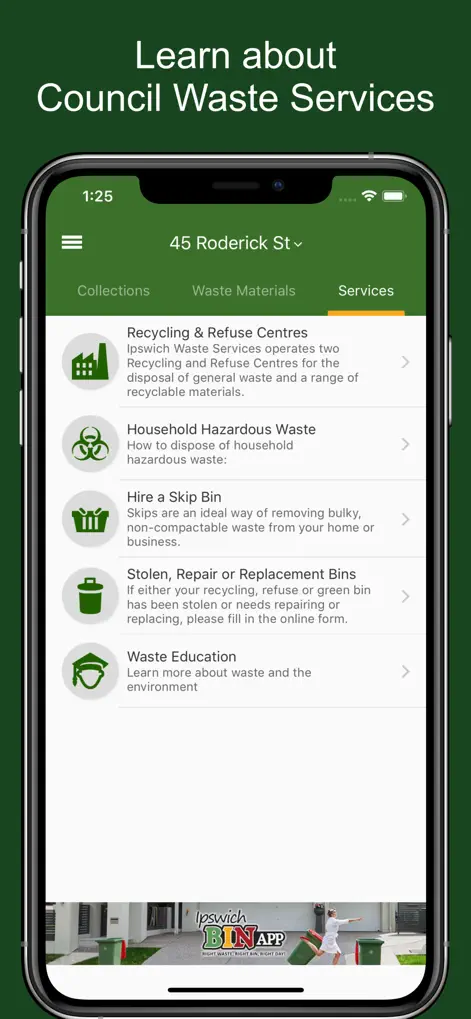 Ipswich Bin App - Reference App | MWM
