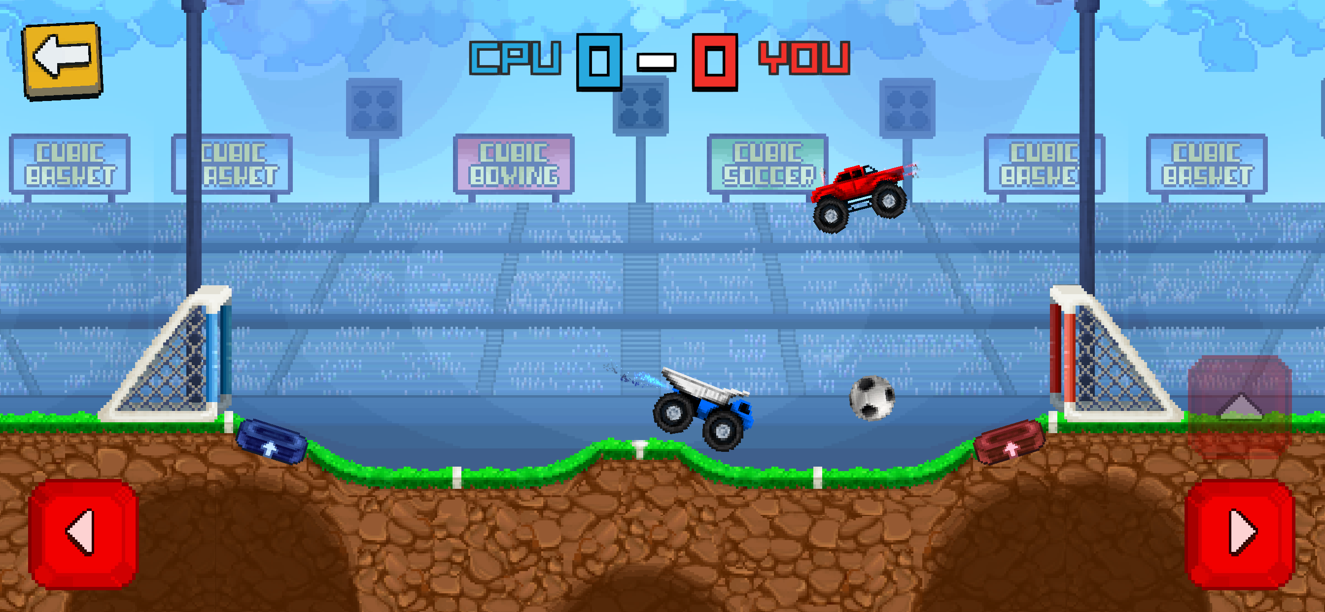 Pixel Cars. Soccer screenshot 3