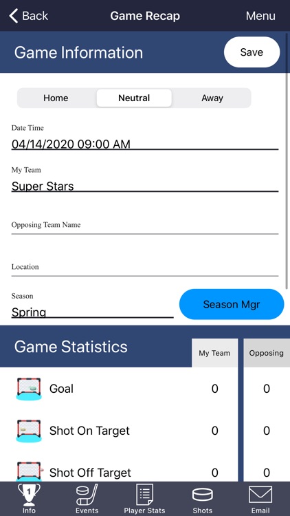 Hockey Stat Recorder 3000 screenshot-8