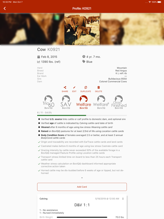 BovIQ iPad screenshot 2 - Productivity app