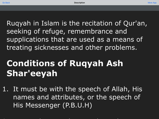 Ayat Ruqya iPad screenshot 4 - Reference app