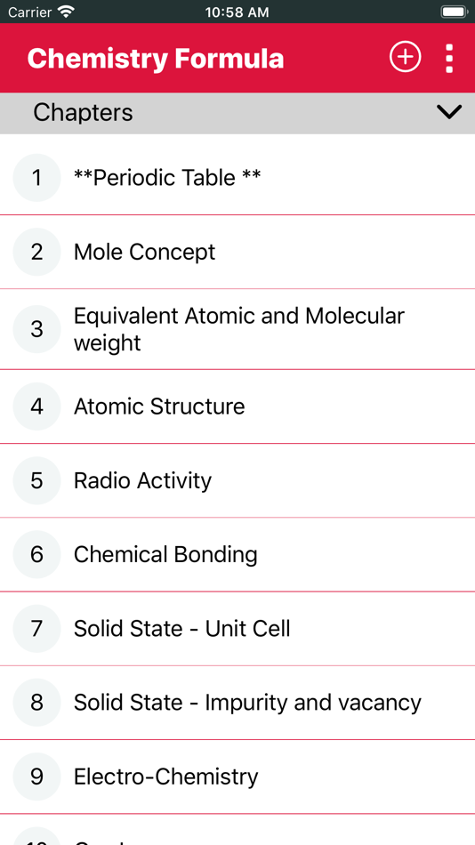 Chemistry Formula - 1.0.0 - (iOS)