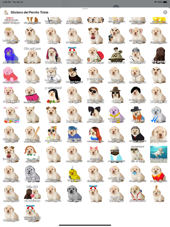 Screenshot #6 pour Stickers del Perrito Triste