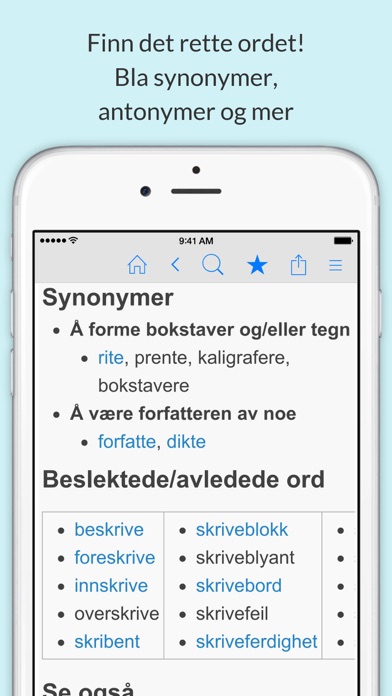 Screenshot #3 pour Norsk Ordbok og Synonymer