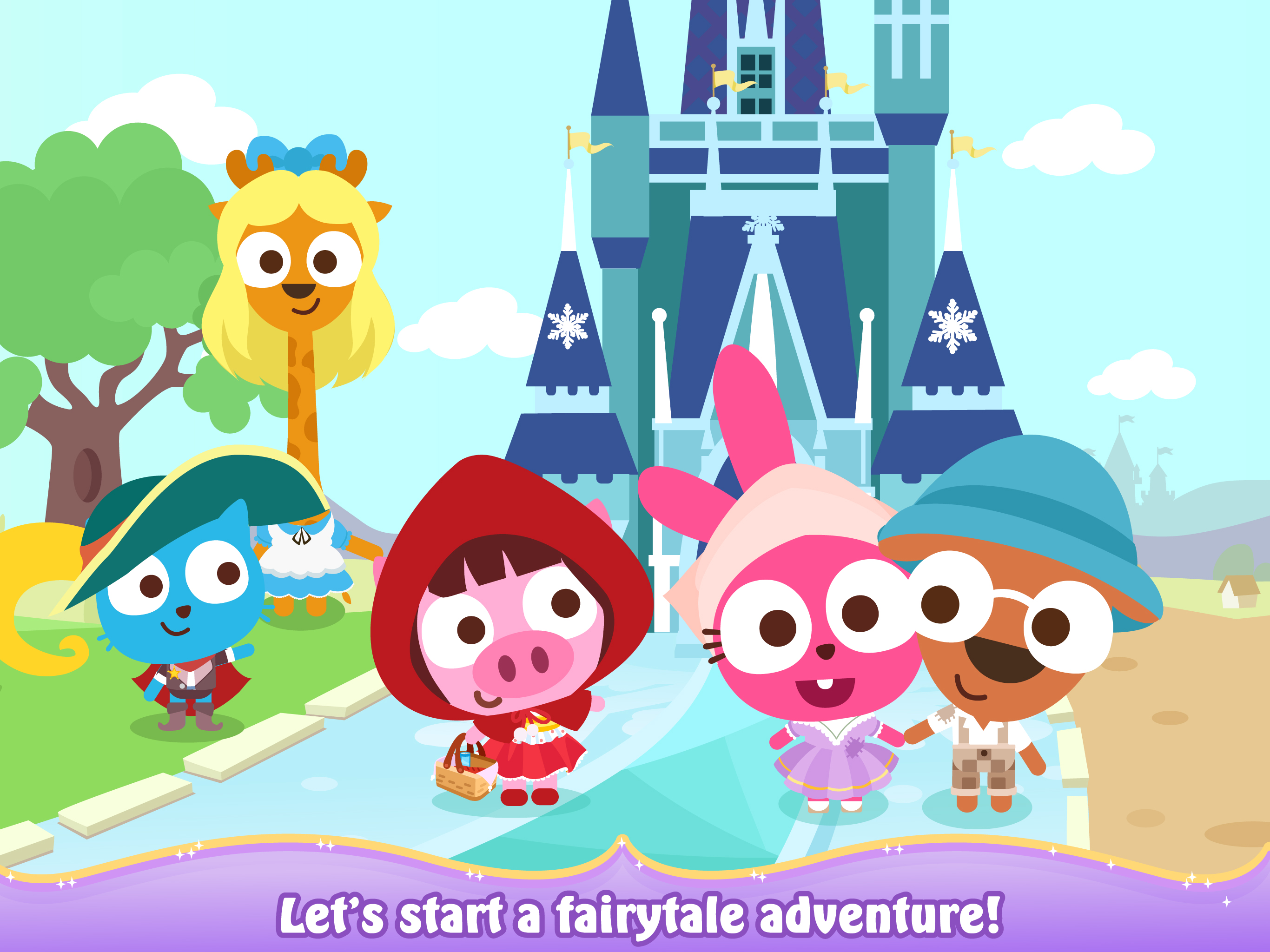 Purple Pink Fairy Tale Town screenshot 10