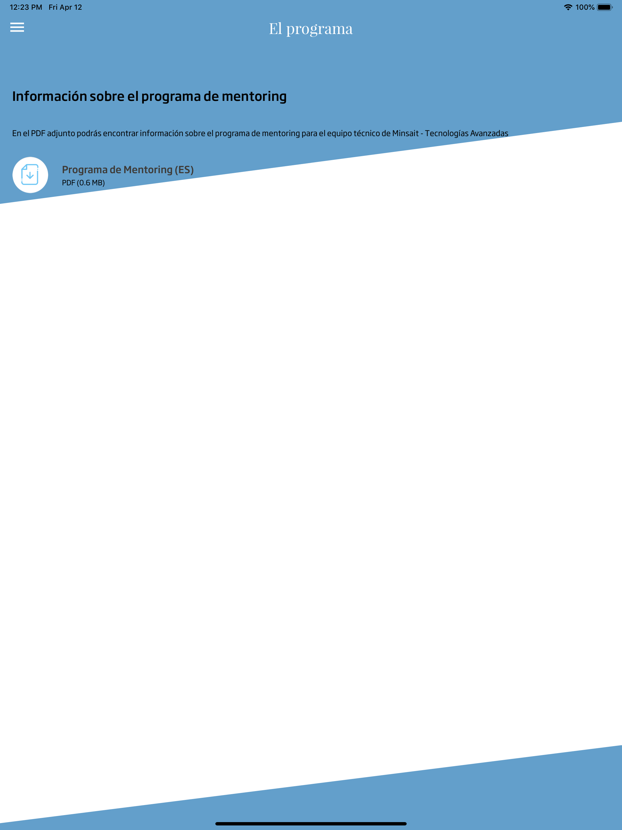 Minsait Mentoring screenshot 14