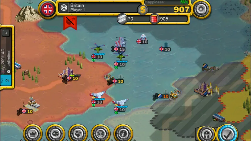 Capture d'écran de Demise Of Nations sur iPhone 6