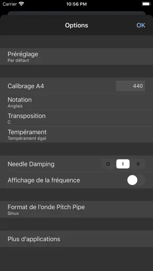 Capture d'écran de Cleartune sur iPhone 2