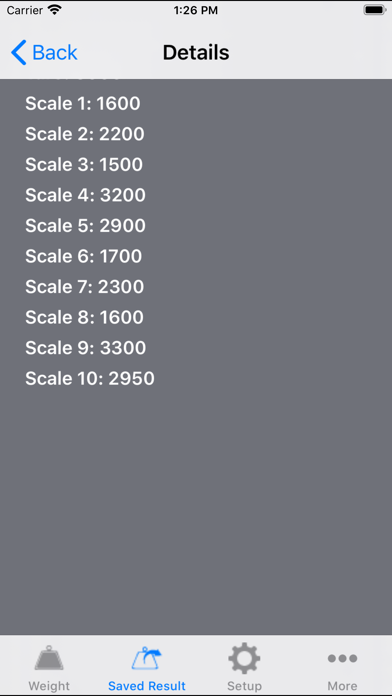 iExactWeigh Screenshot