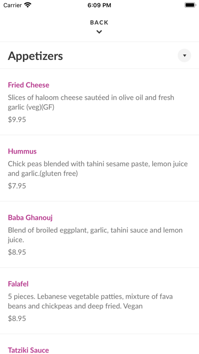 Byblos Cafe Greek and Lebanese Screenshot