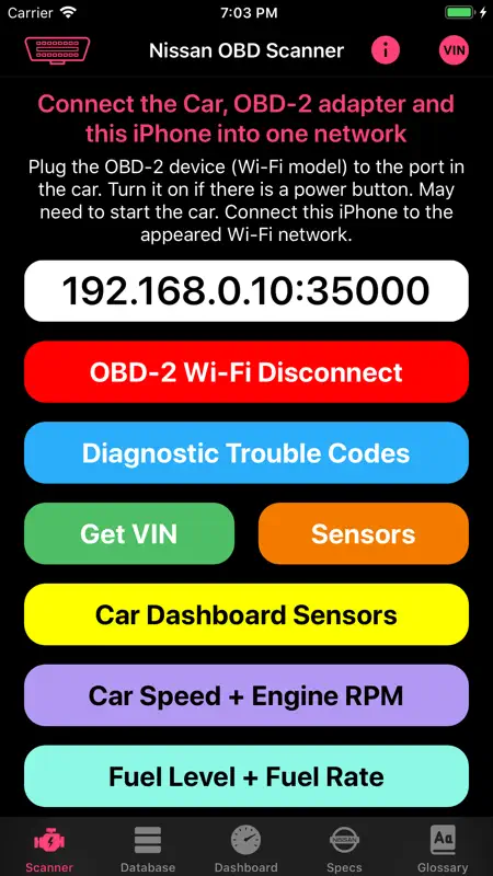 OBD for Nissan screenshot 1 of 10