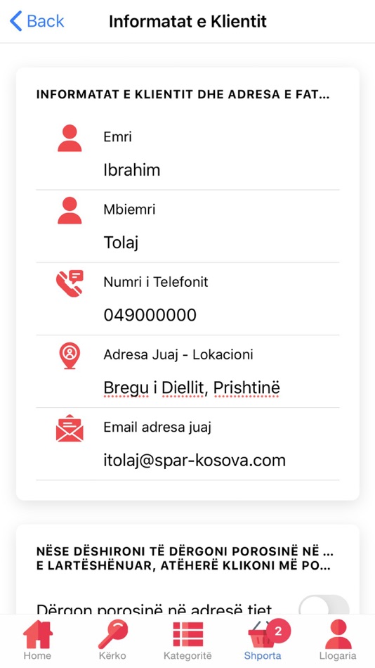 #5. SPAR Kosova E-Commerce (iOS) By: SPAR KOSOVA J.S.C. SH.A.