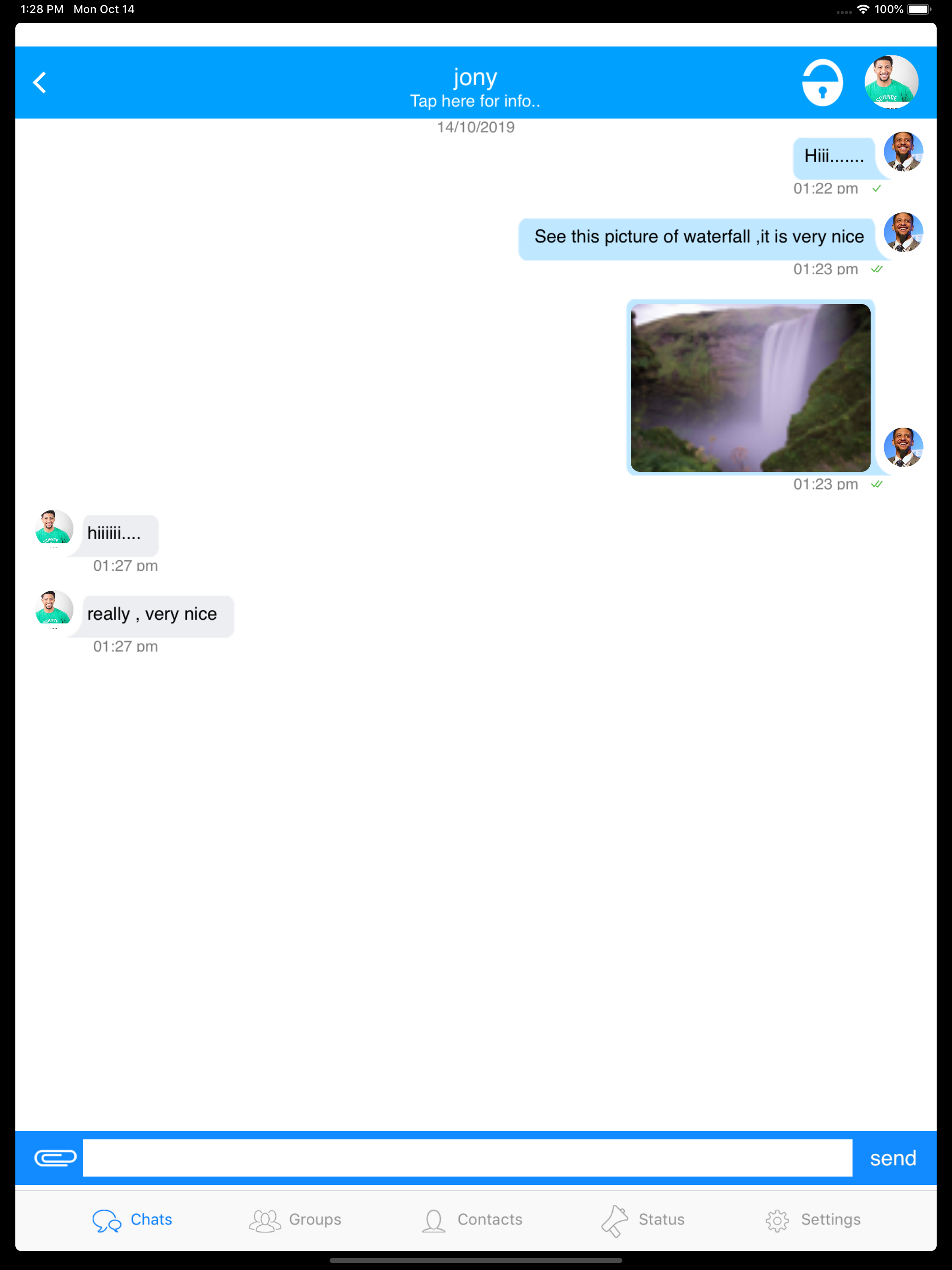 NiftyChat - Simple chat app screenshot 9