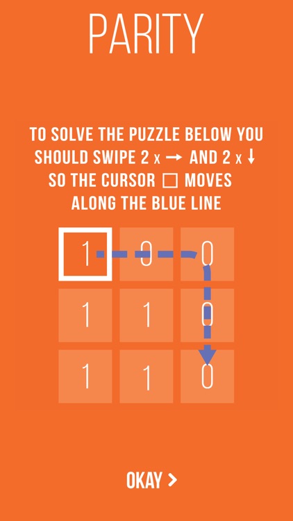 Parity puzzle game