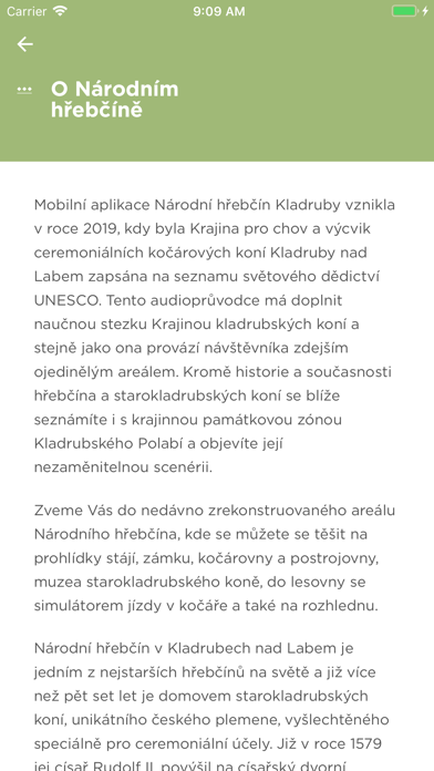 Národní hřebčín Kladruby Screenshot