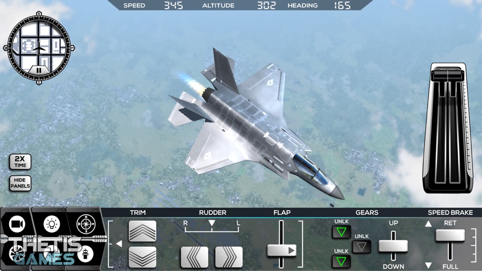 #7. Flight Simulator FlyWings 2017 (iOS) 由: Thetis Consulting