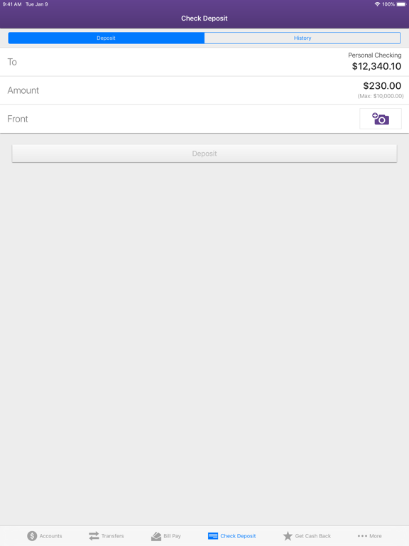 Upward Credit Union iPad screenshot 7 - Finance app