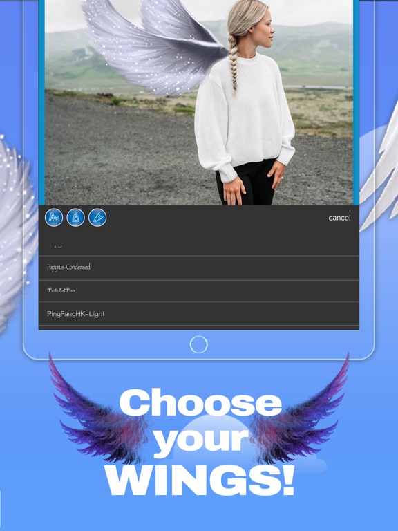 Screenshot #6 pour Ailes d'anges Texte sur photo