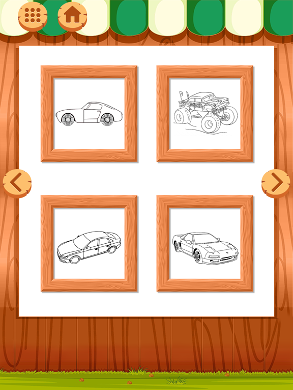 Vehicle Coloring Book Game iPad screenshot