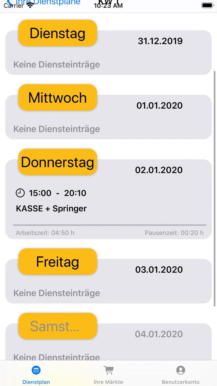 iPhone screenshot