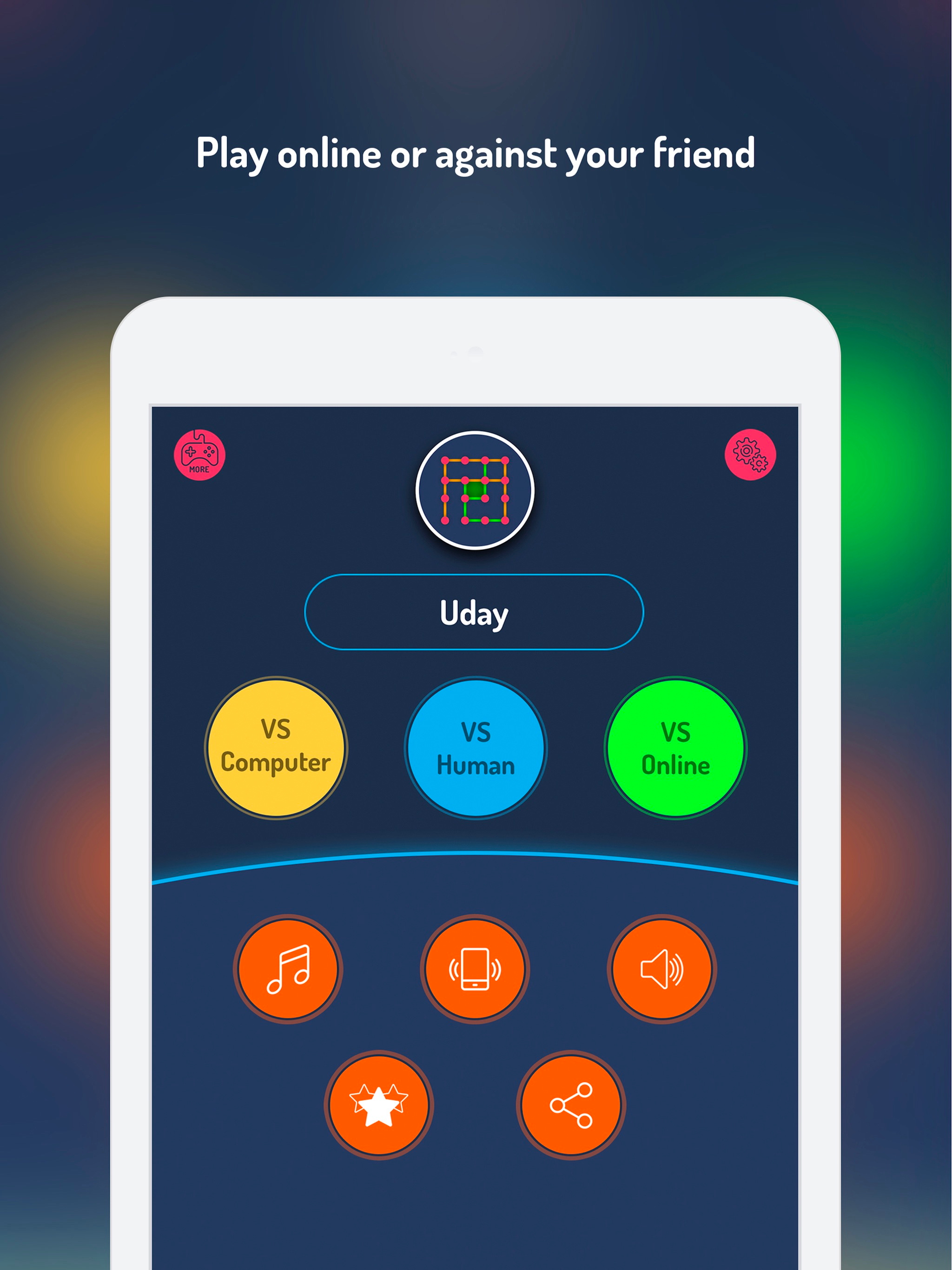 Dots & Boxes -Retro board game