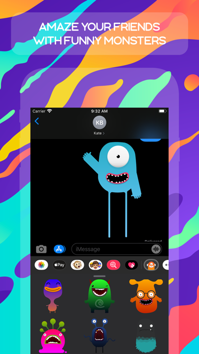 Screenshot #1 pour Monsters Stickers Pack