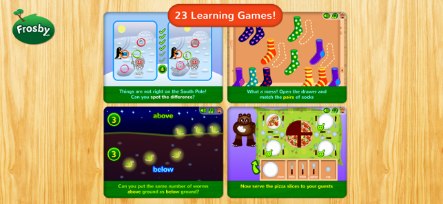 ‎Frosby Learning Games 2 Screenshot